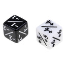 Acrylic 16mm Dice Family Set White and Black for TRPG Cup Role Play Game