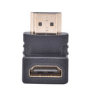 2x HDMI 90 Degree Elbow Connector Male to Female Wall-mounted TV HDMI Adapter Pg