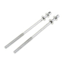 2 Pcs Drum Tension Rods with Drum Screws for Drummer 109mm