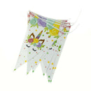 10pcs flags/set Hanging Paper Banner Garland For Kids Birthday Party  BX