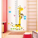 Giraffe Kids Height Measure Wall Stickers PVC Boy Girl Growth Chart 1 Pcs Z
