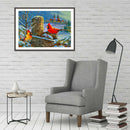 5D DIY Full Round Drill Diamond Painting Bird Cross Stitch for Gift (B1032) A