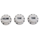 White Black 1 Volume&2 Tone Guitar Control Knobs For Strat Style Guitar H1D9