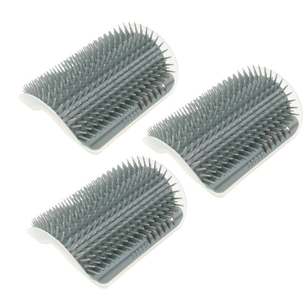 3 Pcs Cat Groomer Shedding Massage Comb Pet Hair Removal Brush with Catnip