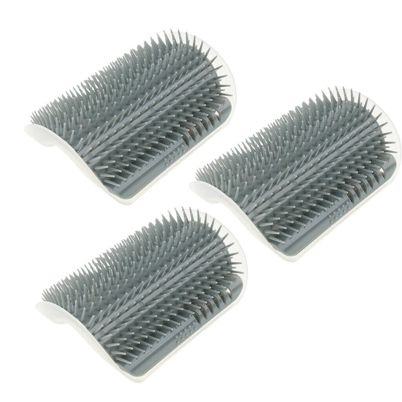 3 Pcs Cat Groomer Shedding Massage Comb Pet Hair Removal Brush with Catnip