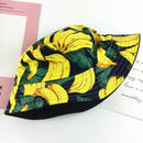 Bucket Hat Two Side Reversible Fruit bucket hat for men women Summer Bucket