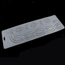 2Pcs Clear Quilting Stencils Plastic Embroidery Template Handmade Sewing
