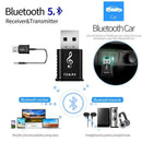 Wireless Bluetooth V5.0 3.5mm Audio USB Receiver Adapter Music Dongle AUX A2DP//