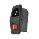 New 3 Pin Iec320 C14 Ac Inlet Male Plug Power Socket With Fuse Switch 10A 2 Y4G7