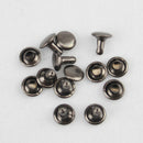 240PCS Set 6mm 8mm Leather Rivets Cap Rivet Tubular Metal Studs Tool Kits + Box