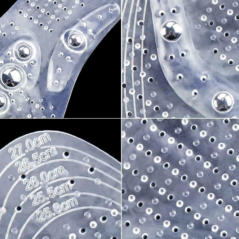 1 Pair Unisex Breathable 8-magnet Therapy Acupoint Magnetotherapy Insoles A