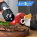 Battery Operated Salt and Pepper Grinder Set - Electric Automatic One Hande