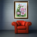 DIY 5D Diamond Embroidery Pink Rose Painting Cross Stitch Craft Home Decor
