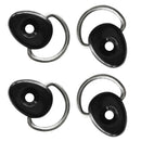 4 Packs Kayak Loop Deck Fitting With D- For Deck Bungee Line Rigging