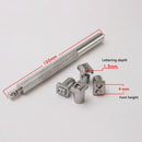 36Pcs Metal Alphabet Number Stamp Punch Set for Leather Craft Stamps Tools