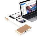 3 IN1 USB 3.1 Type-C to USB 3.0 HUB USB-C Charging Port Connecting Adapter  F9X9