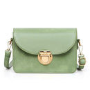 Women Crossbody Bags Leather Fashion Solid Small Shoulder Handbag (Green) A