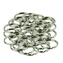 Bulk 50pcs Metal Key Holder Split Rings Keyring Keychain Keyfob Accessories 25mm