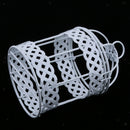 3pcs 7cm Garden Wall Art Metal Frame Birdcage Shape Metal Planter Craft DIY