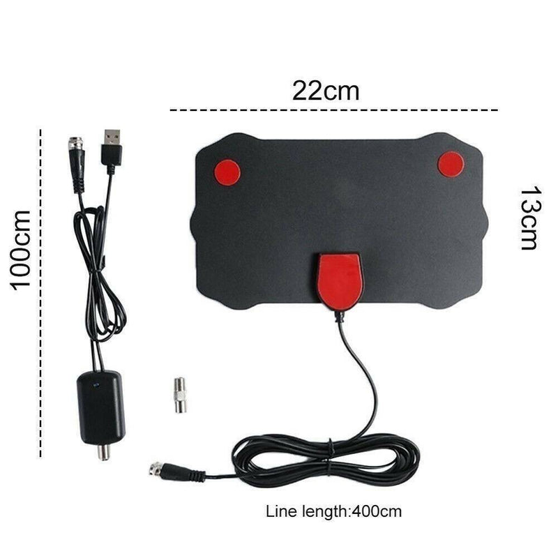 5000 Mile Range HDTV Antenna 4K HD Indoor Digital TV Aerial Signal Amplifier F4