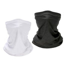 2pcs Silky Cycling Face Guard Balaclava Tube Scarf Unisex Neck Warmer Snood