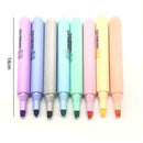 8Pcs/set Fluorescent Pen Highlighter Pencil Candy Color Pen New Drawing Mar T7D0