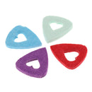 8pcs Hollow Heart Felt Picks Plectrum for Acoustic Electric Guitar 3mm Thick