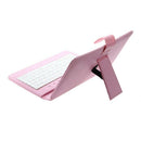Universal Wired Keyboard Flip Holster For Android Phone 4.2''-6.8''pink
