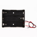Case Holder, 5 Pcs 3 Slots x 3.7V DIY Plastic Battery Storage Box with Wire  for