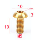 Risk 12 Pcs Bicycle Disc Brakes Rotor Screws Bolts Cycling Ultra-Light Scre