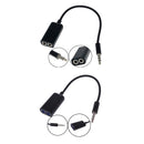 3.5mm Stereo Audio Male To Earphone Headset Microphone Adapter Cell Phone PC