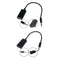 3.5mm Stereo Audio Male To Earphone Headset Microphone Adapter Cell Phone PC