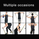 11PCS Fitness Rally Exercise Resistance Bands Hanging Fitness Rally