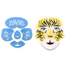 2 Sets Reusable Plastic Body Face Paint Stencil Tattoo Template Fancy Makeup