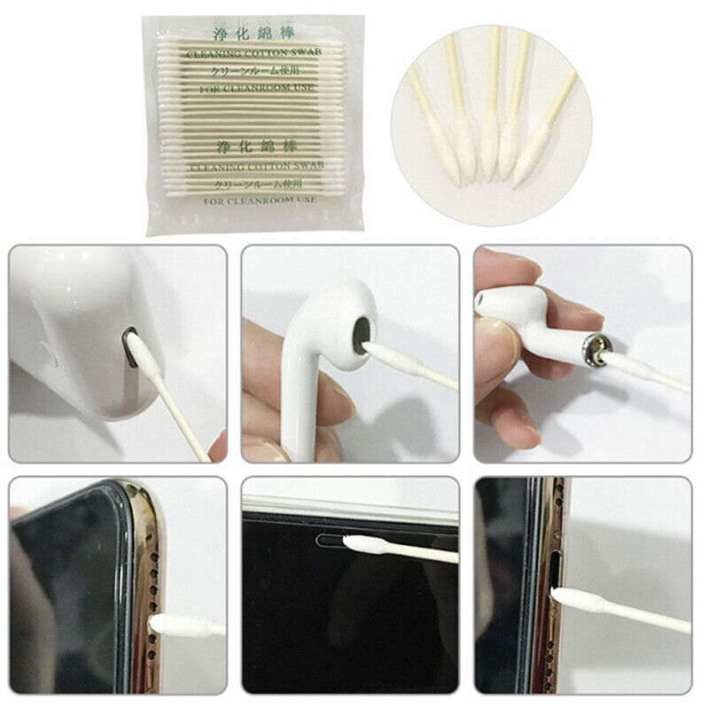 For earphone Case Earphone Charge Port 25x Cotton Disposable Stick Clean - OZ