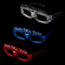 1pc Happy New Year LED Flashing Glasses Glowing Eye Glasses Light Up Kids To_