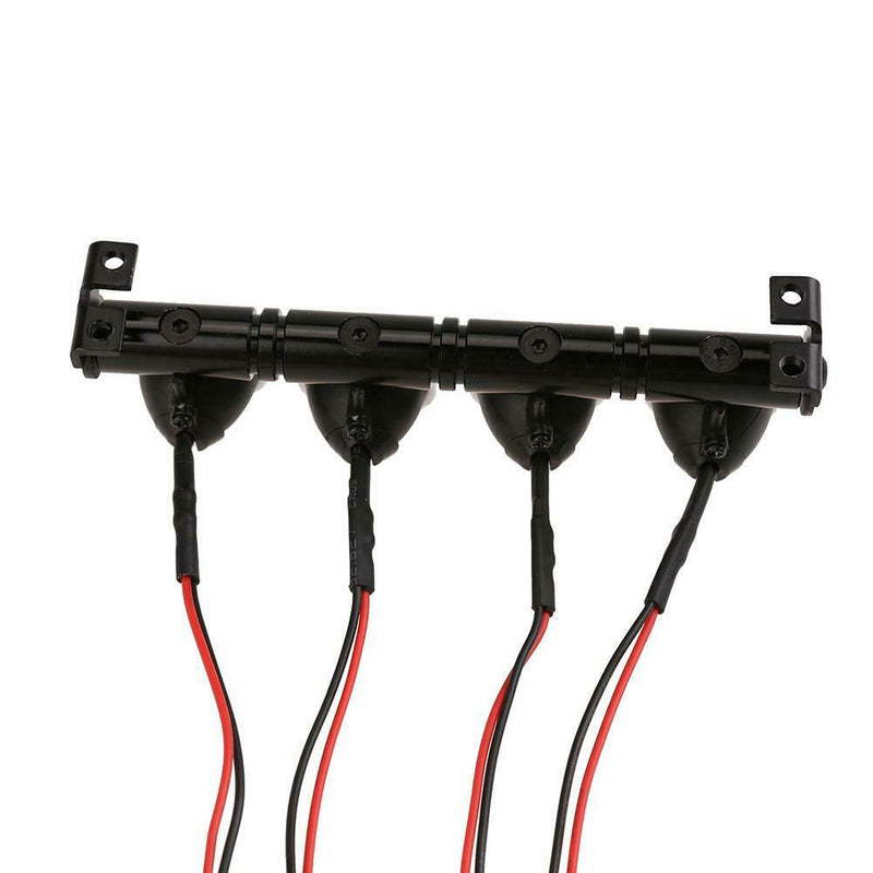 4LED White Lights Round Lampshade for 1/10 Axial Climbing Car Crawler Part