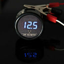 12V 24V Digital Voltmeter Plug Red Volt Meter Car SUV Cigarette Lighter SBM