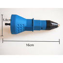 Electric Rivet Nut Gun Drill Adapter Rivet Drill Attachment Lower Noise Blue