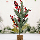 Mini Desktop Christmas Tree Home Table Fruit Matsuba Xmas Tree Ornament (A) A