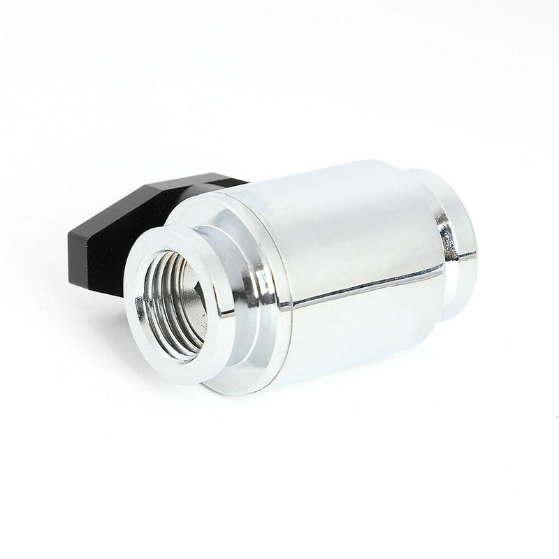 G1/4 Thread Vent Valve Water Ball Valve for PC Water Cooling System (Black)
