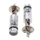 2 Pieces High Power 100W H1 20SMD Led Fog Light Driving Bulbs 8000K Ice Blue for