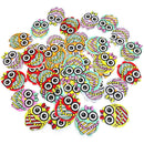 Owl 2Hole Wooden Buttons DIY Decor kids Clothes Sewing Buttons ScrapbookingBX