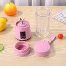 380ml Portable Juicer USB Rechargeable Blender Mixer Juice Machine (Pink) A