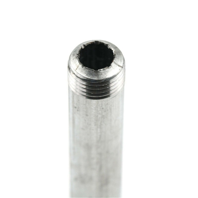 1/2" DN15 Male Threaded Stainless Steel SS 304 Pipe Fittings 150MM Length 3c