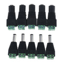Female Male DC Power Plug Adapter for 5050 3528 5060 Single Color LED Strip!j