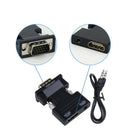 1080P HDMI Female to VGA Male with Audio Output Cable Converter Adapter Lead Top