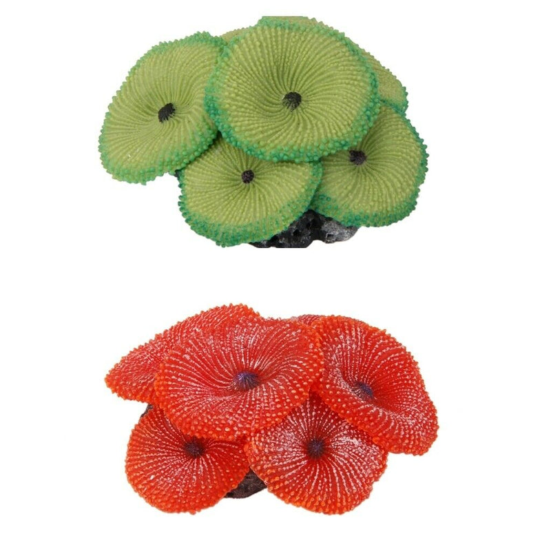 2 pcs Plastic Artificial Coral for Fish Tank Decorative Aquarium Ornament