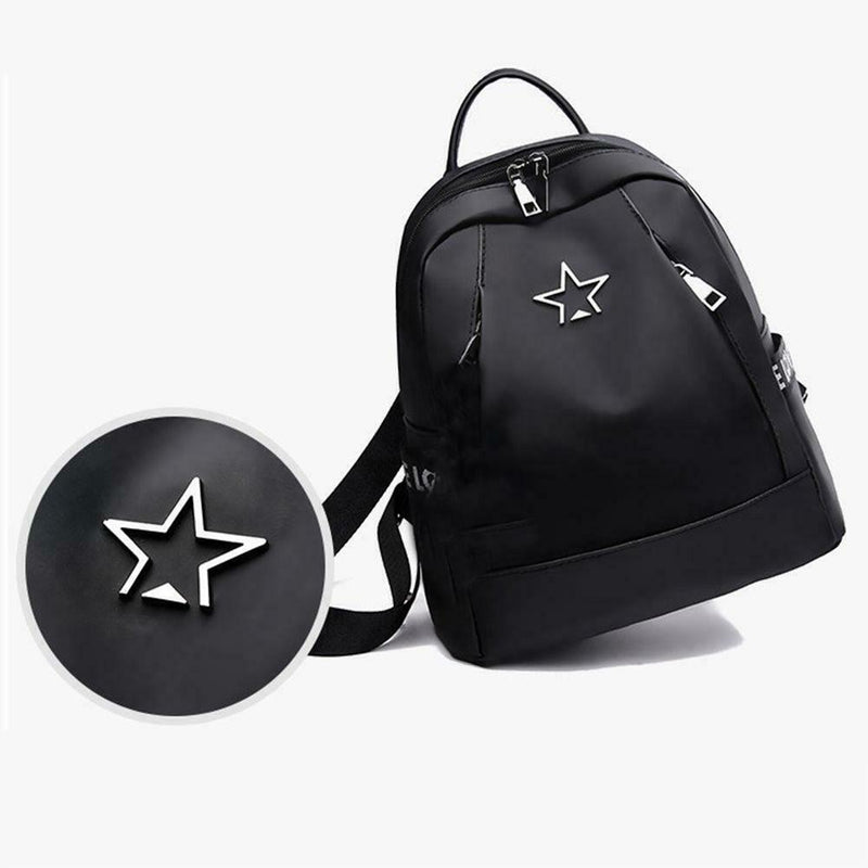 Women Casual Backpack Student Star Schoolbags Travel Waterproof Knapsack