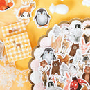 46pcs Animal World DIY Diary Album Stickers Paper Labels Gifts Packaging  OZ